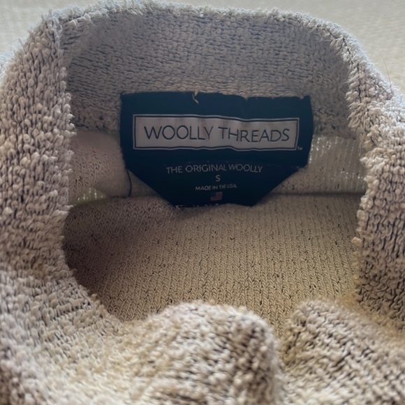 UM UNIVERSITY OF MIAMI WOOLY THREADS MOCK NECK SWEATSHIRT - Picture 2 of 2